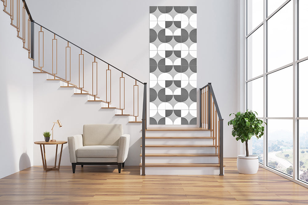 Lots of Dots Panel Painting - Grey