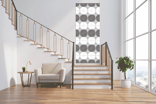 Lots of Dots Panel Painting - Grey