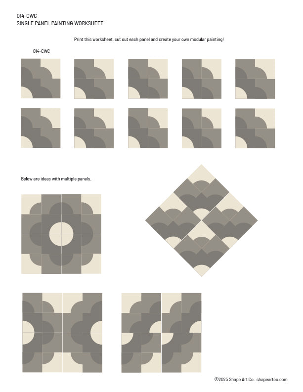 Single Panel #014-CWC (Scallop)